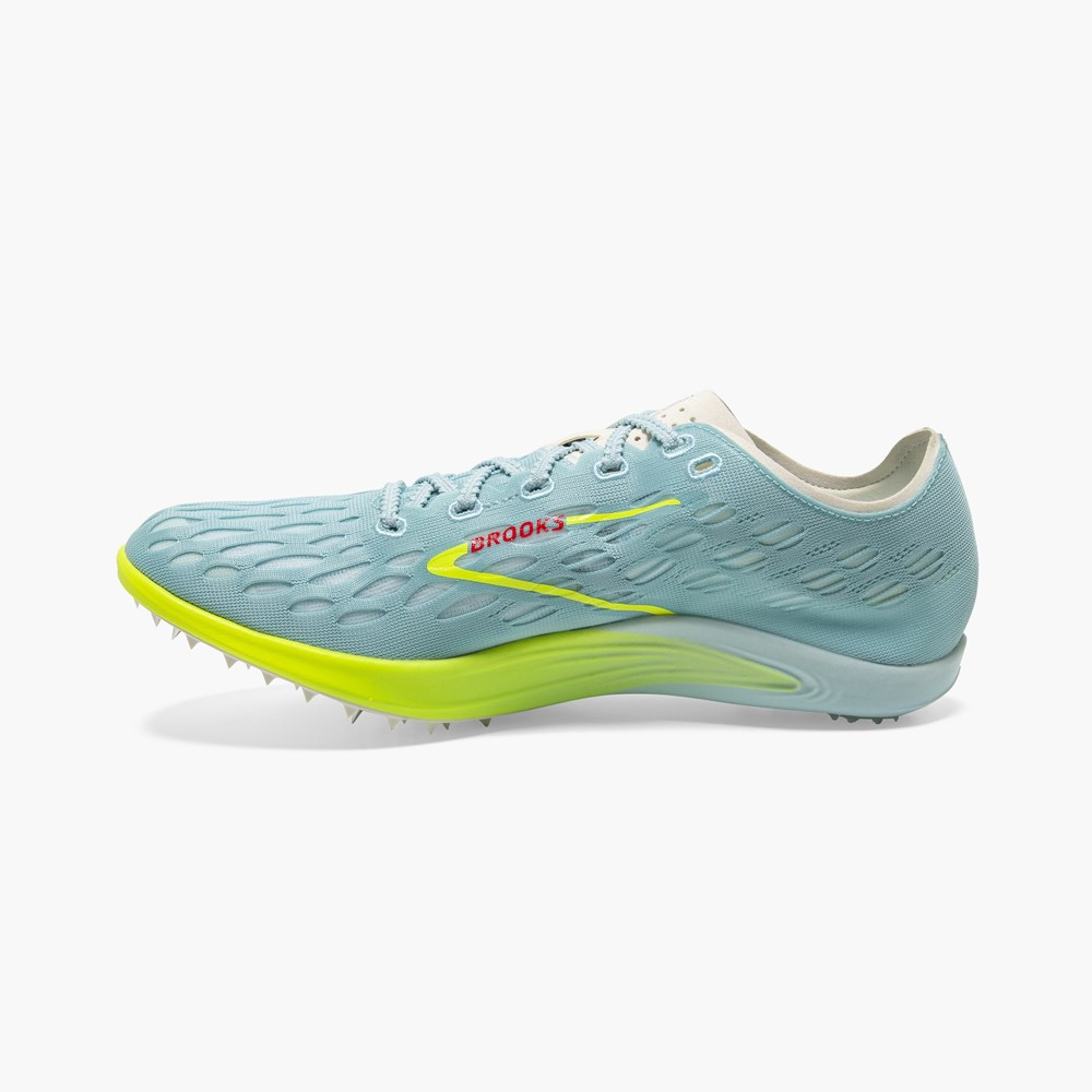 Chaussure Running Brooks Wire V8 Long Distance Track Spikes Bleu Rouge Femme | YGK-0016127